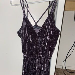 Kendall and Kylie crushed velvet romper